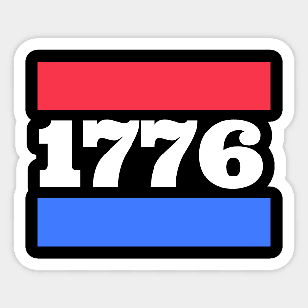 Retro 1776 Sticker by Retro Patriot